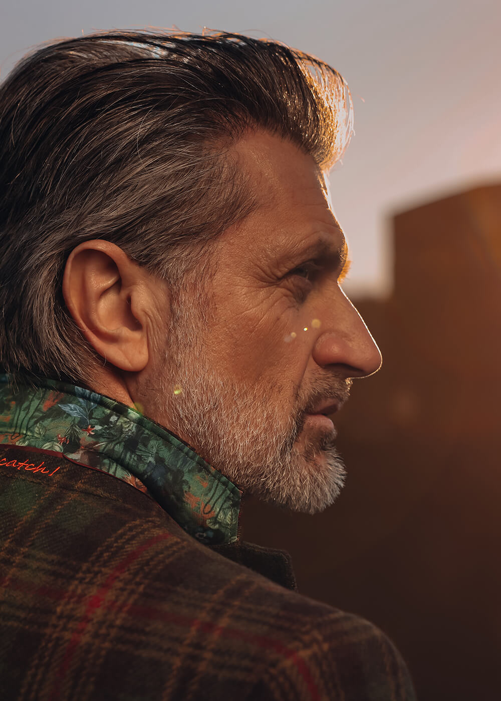 A Fish Named Fred Blazer en Laine Tartan Vert Foncé – Image 3