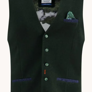 A Fish Named Fred Gilet Pique Vert Foncé