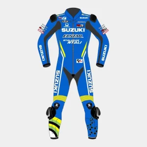 Combinaison en cuir Suzuki Motogp 2018 d'Andrea Iannone