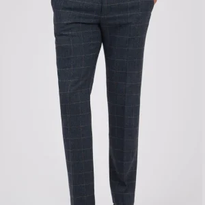 Antique Rogue Pantalon Heren Dax Herringbone Teal