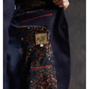 Antique Rogue Veste à Carreaux Ryder pour Homme - Bleu Marine