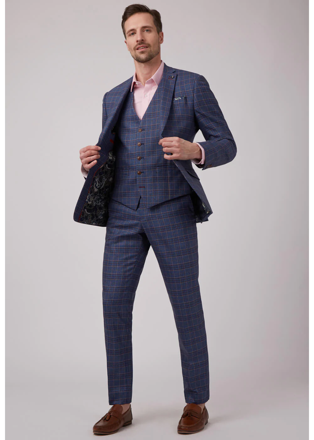 Antique Rogue Heren Buick Overcheck Gilet Navy – Image 3