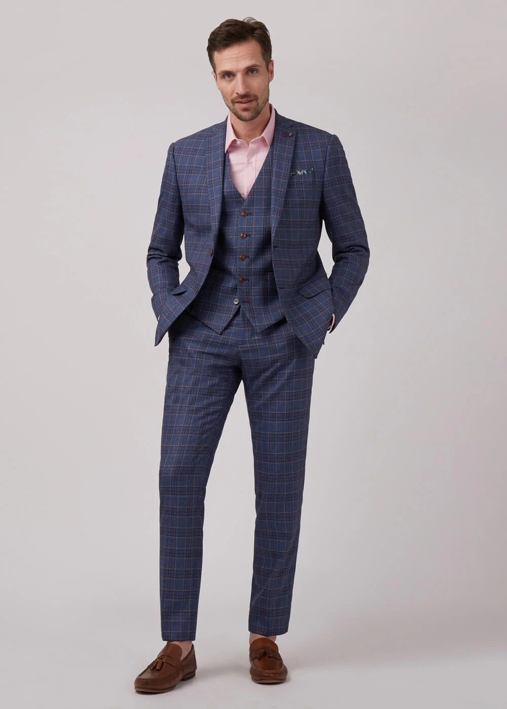 Antique Rogue Heren Buick Overcheck Gilet Navy – Image 4