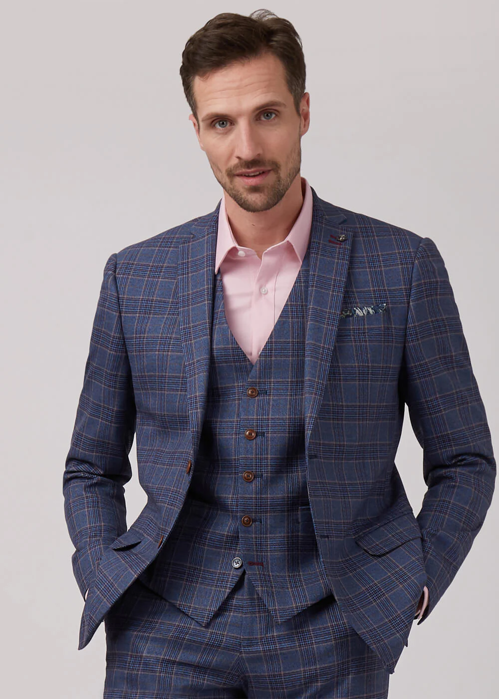 Antique Rogue Heren Buick Overcheck Gilet Navy – Image 2