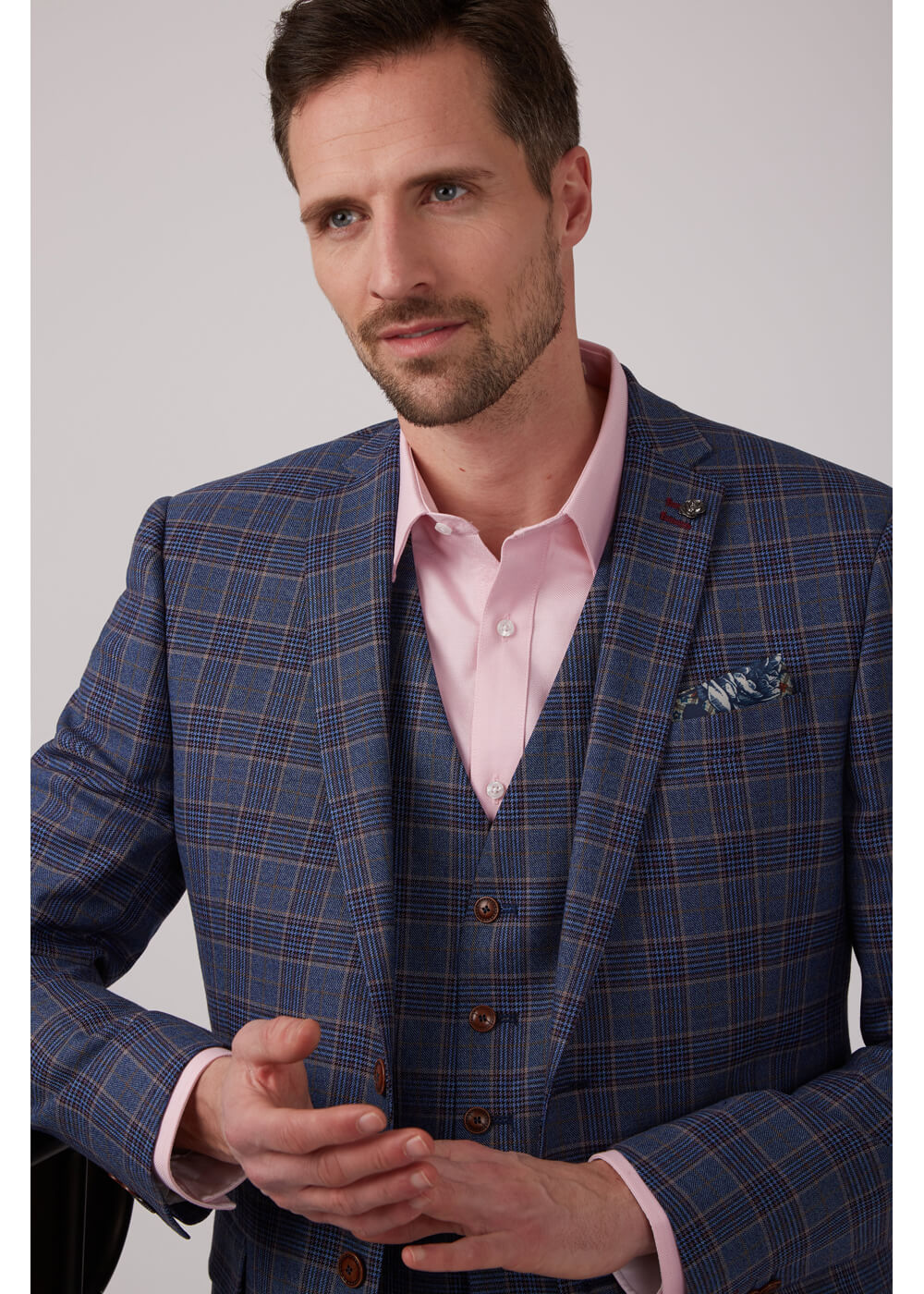 Antique Rogue Heren Buick Overcheck Gilet Navy – Image 5