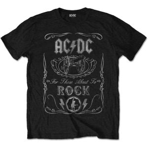 Band Shirts ACDC Cannon Swig T-Shirt Zwart