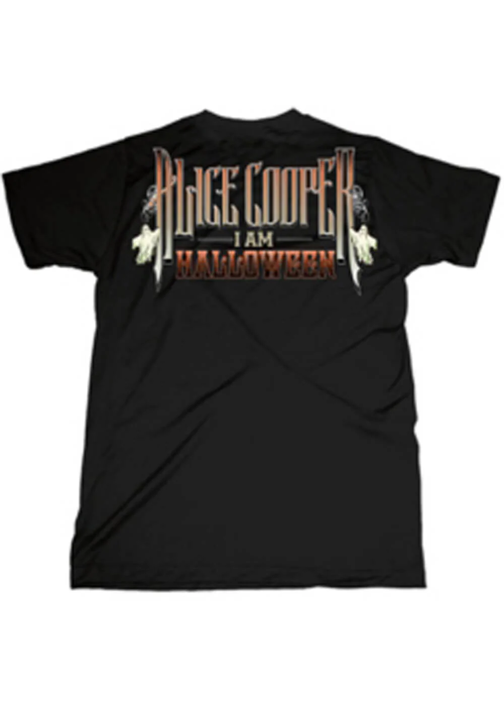 Band Shirts Alice Cooper I Am Halloween T-Shirt Zwart – Image 3