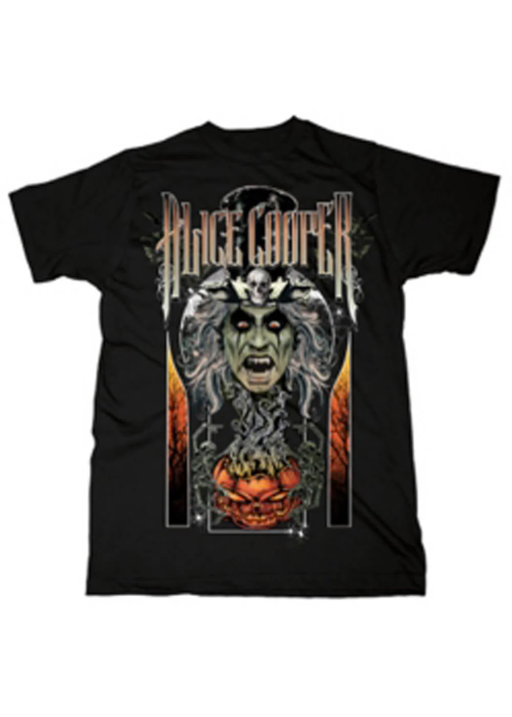 Band Shirts Alice Cooper I Am Halloween T-Shirt Zwart – Image 2