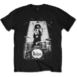 Band Shirts Beatles Stage Stairs T-Shirt Noir