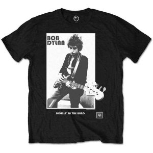 Band Shirts Bob Dylan Blowing In The Wind T-Shirt Zwart