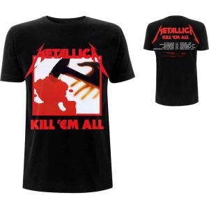 Band Shirts Metallica Kill 'Em All Tracks T-Shirt Zwart