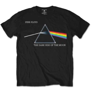 Band Shirts Pink Floyd Dark Side Of The Moon Courier T-Shirt Zwart