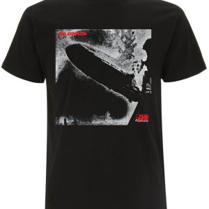 Band Shirts Led Zeppelin Remastered Cover T-Shirt Zwart