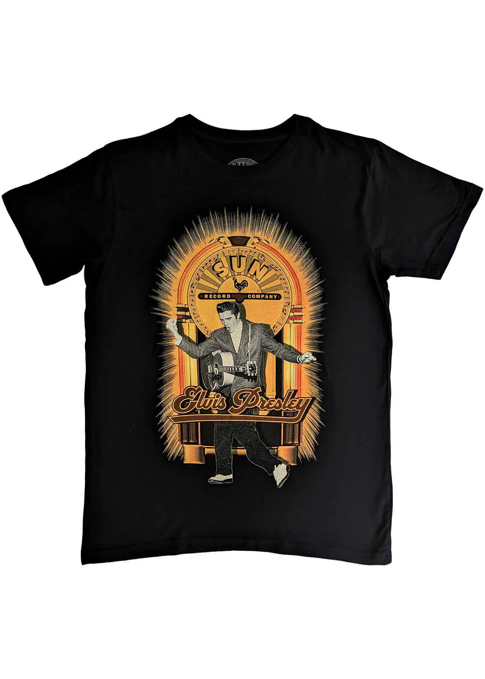 Band Shirts Elvis Presley Sun Records T-Shirt Noir – Image 2