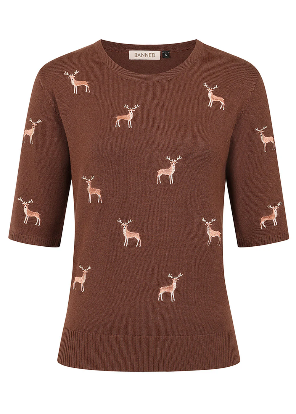 Pull Retro Ruby Cerf Doux de Banned