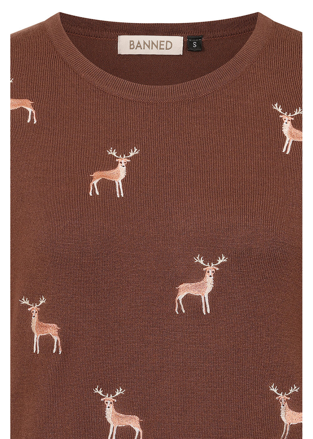 Pull Retro Ruby Cerf Doux de Banned – Image 4