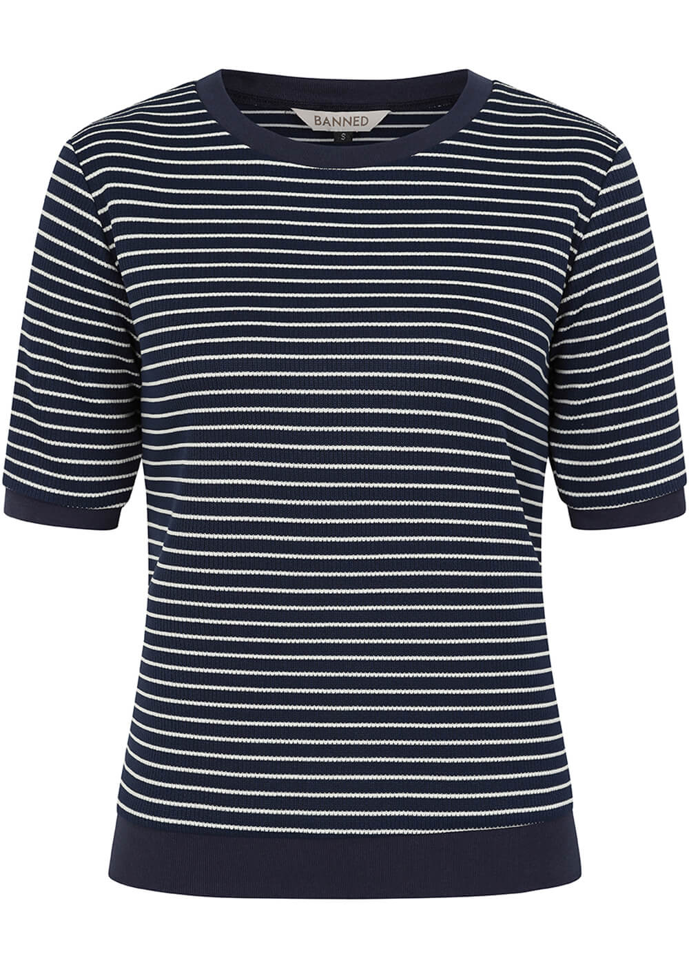 Pull Rayé Marine Ruby Banned