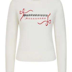Pull de Noël Retro Natalia de Banned en Ivoire