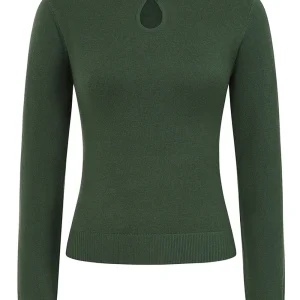 Pull Retro Mara 40's de Banned en Vert Foncé