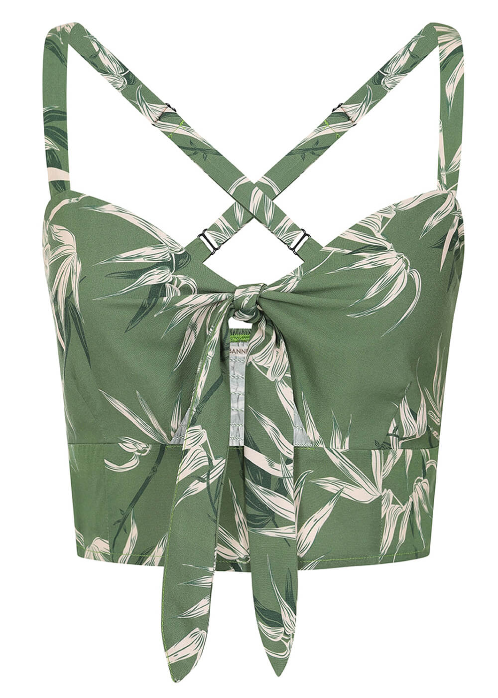 Banned Aurora Bamboo Crop Top Vert – Image 2