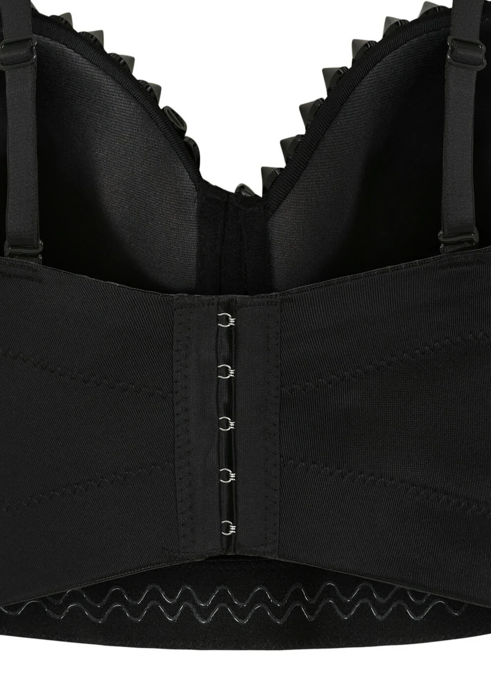 Banned Alternative Xenia Spike Bustier Top Noir – Image 5