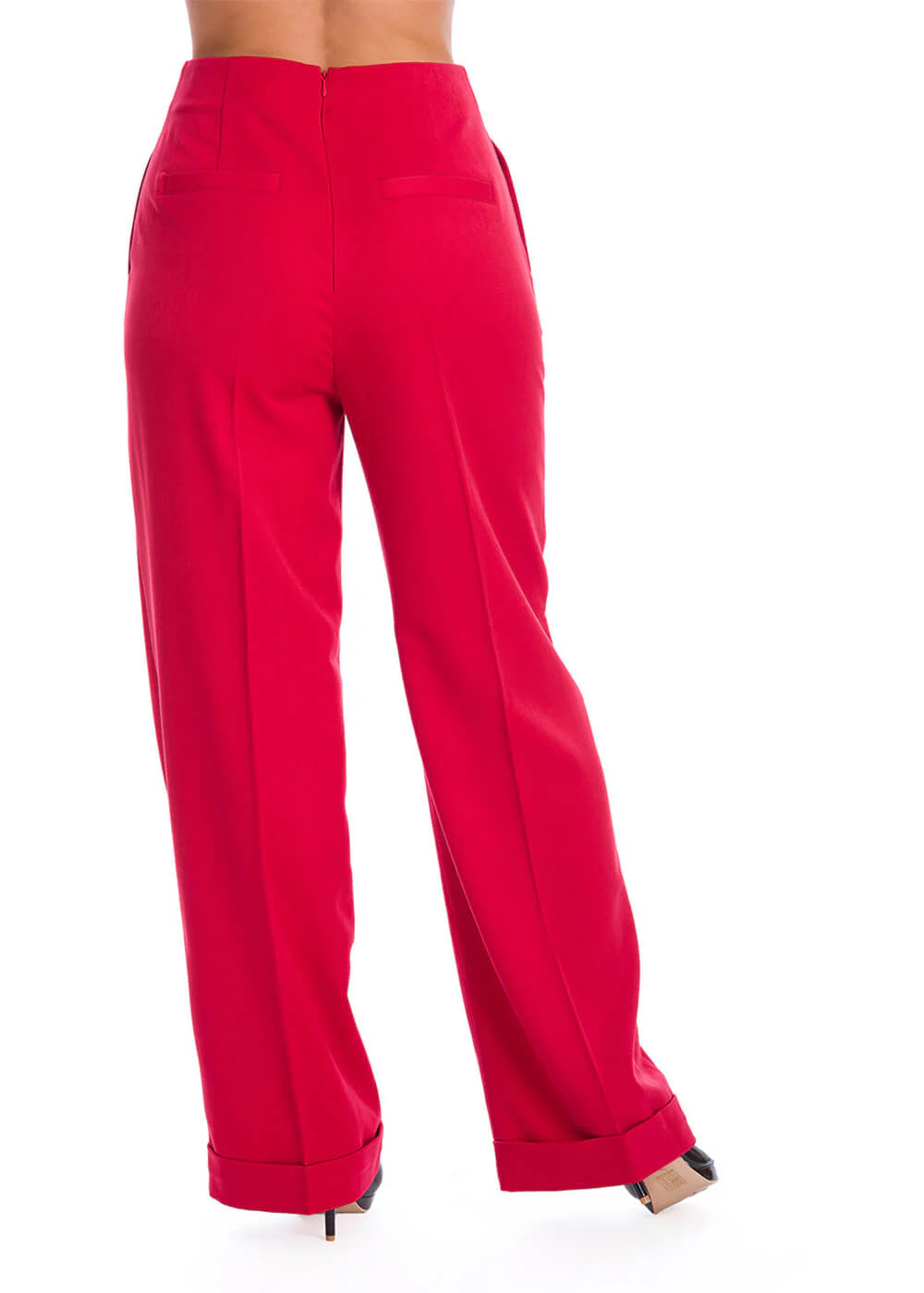 Adventures Ahead Pantalon Années 40 Rouge – Image 5