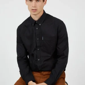 Chemise à Manches Longues Oxford Bio Ben Sherman Noir
