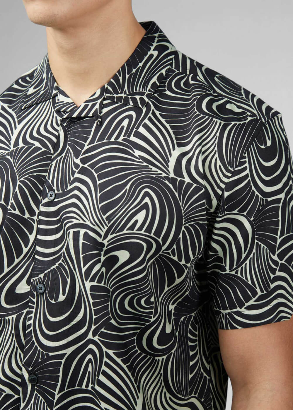 Ben Sherman Chemise Psychédélique Tourbillon Menthe – Image 7