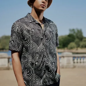 Ben Sherman Chemise Psychédélique Tourbillon Menthe