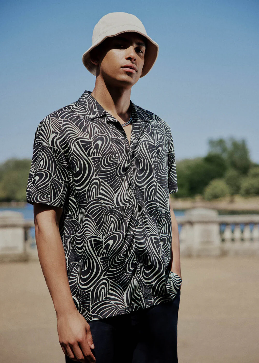 Ben Sherman Chemise Psychédélique Tourbillon Menthe