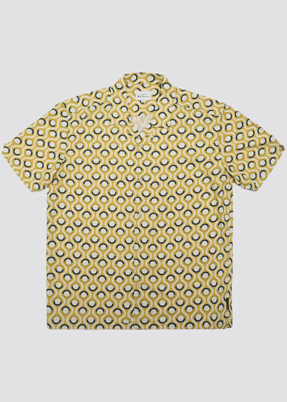 Ben Sherman Chemise Geo Rétro Jaune Tournesol – Image 6