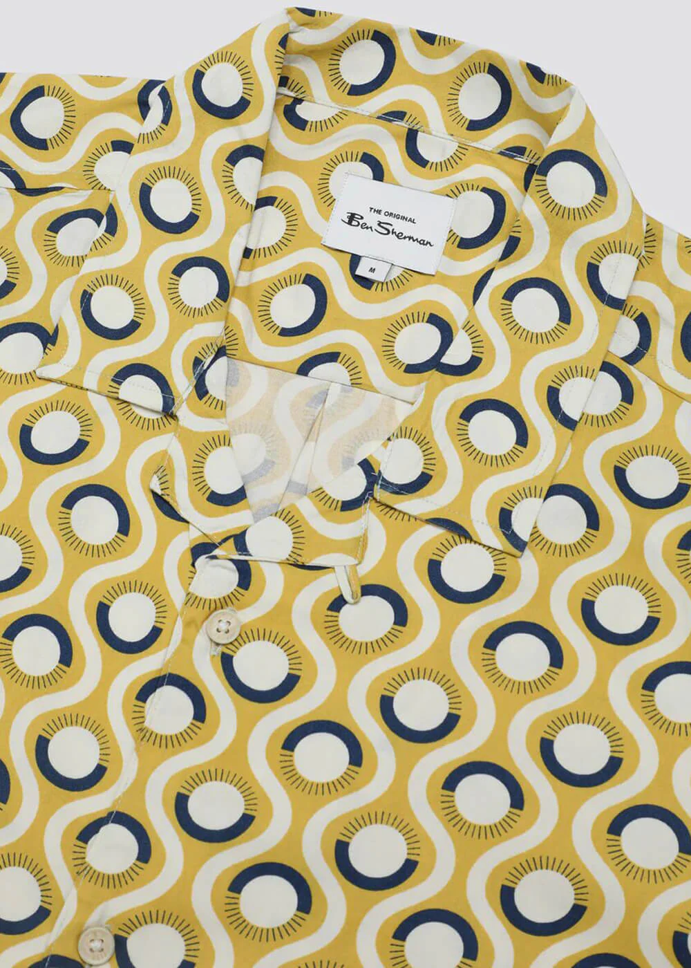 Ben Sherman Chemise Geo Rétro Jaune Tournesol – Image 3