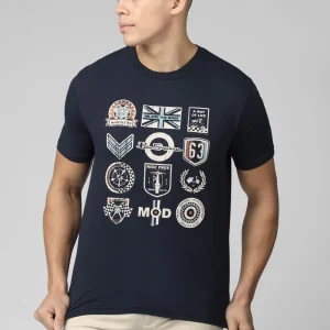Ben Sherman Scooter Clubs T-Shirt Donker Navy