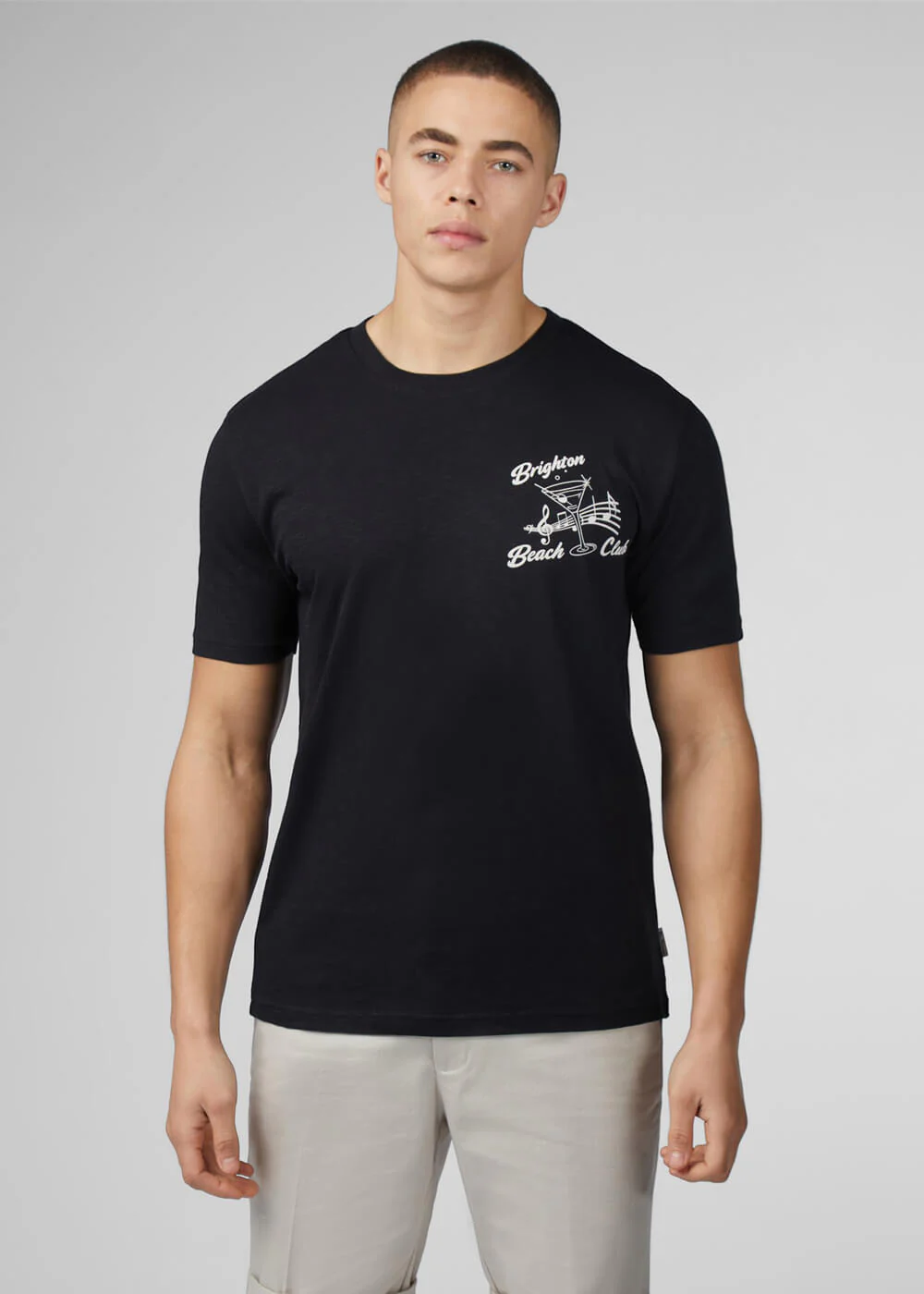 Ben Sherman Brighton Beach Club T-shirt Noir