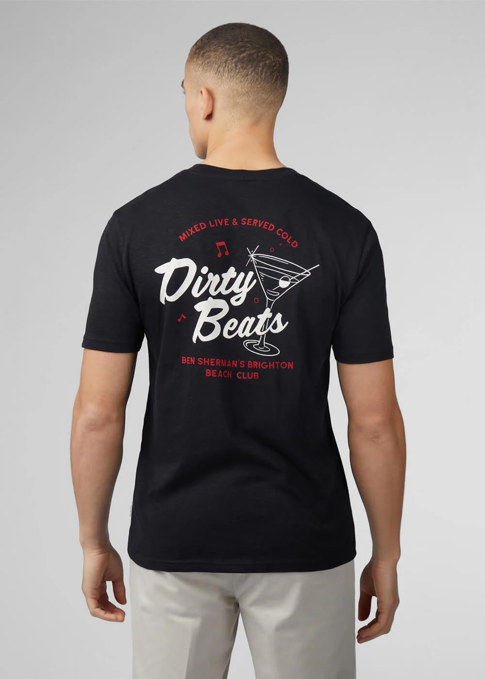 Ben Sherman Brighton Beach Club T-shirt Noir – Image 3