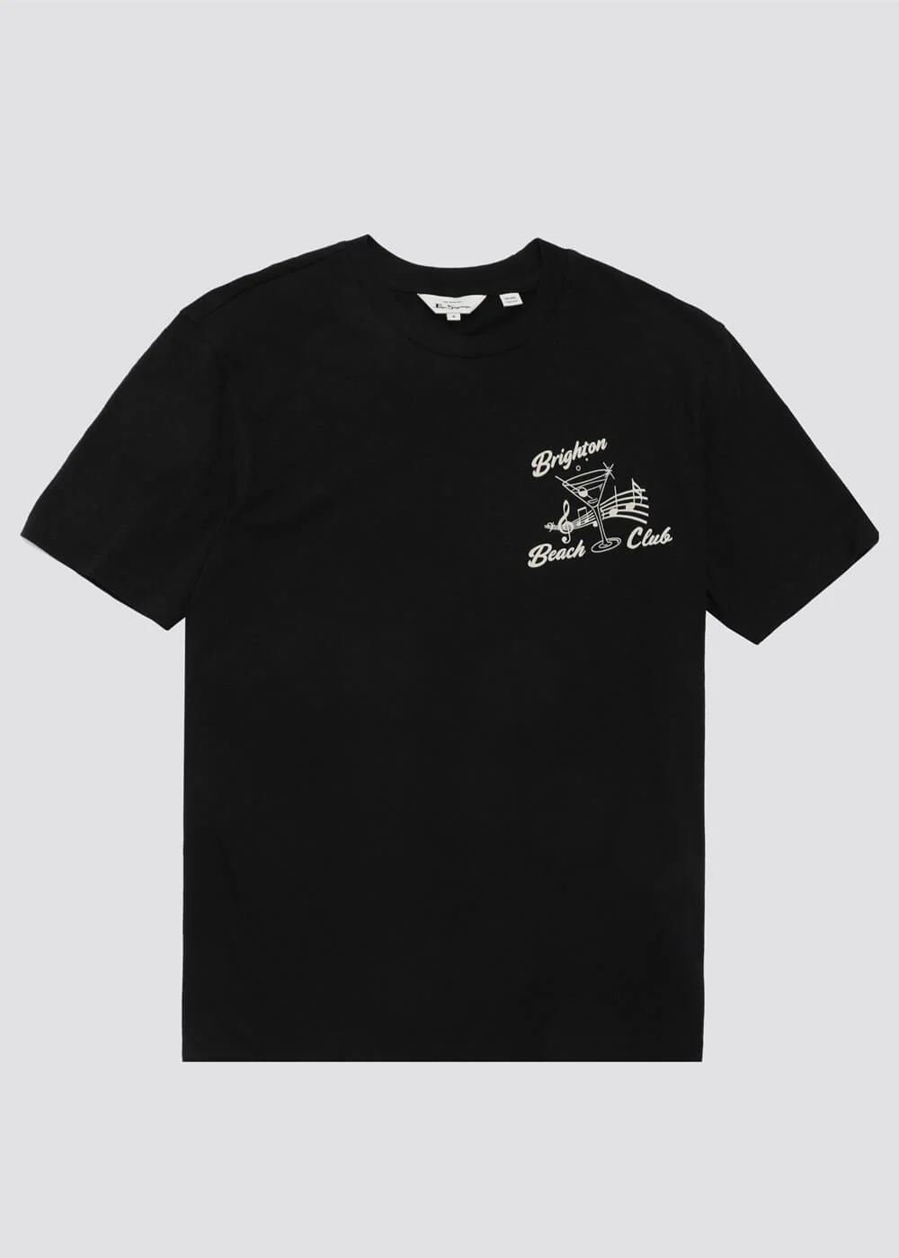Ben Sherman Brighton Beach Club T-shirt Noir – Image 5
