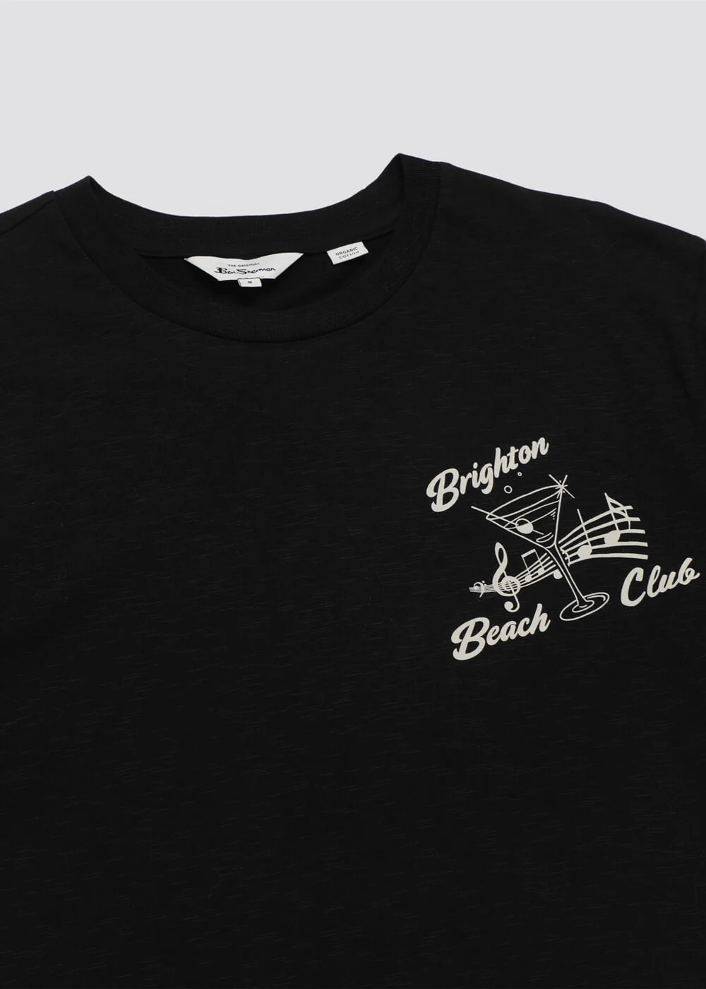Ben Sherman Brighton Beach Club T-shirt Noir – Image 6