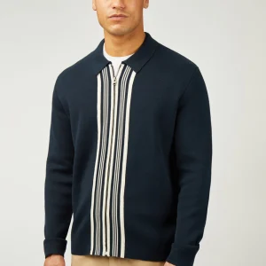 Cardigan Texture Zippé Ben Sherman Marine