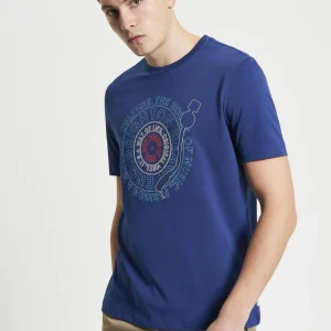 T-shirt Ben Sherman Record Target Bleu