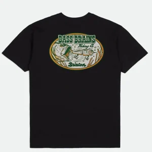 Brixton T-Shirt de Natation Bass Brains pour Homme Noir