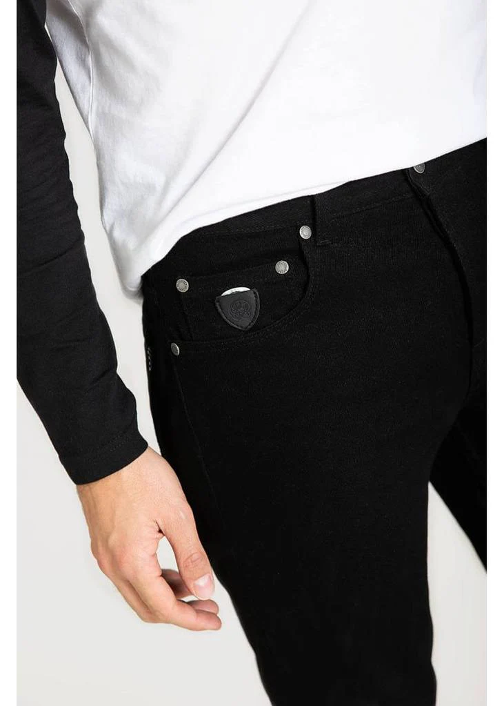 Chet Rock Heren Slim Jim Jeans Zwart – Image 9