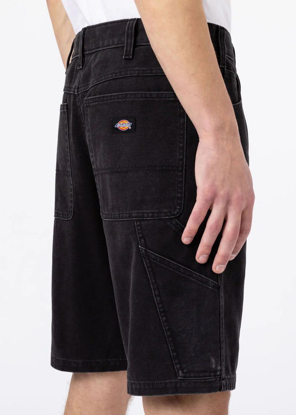 Dickies Heren Duck Canvas Shorts Stonewash Zwart – Image 6