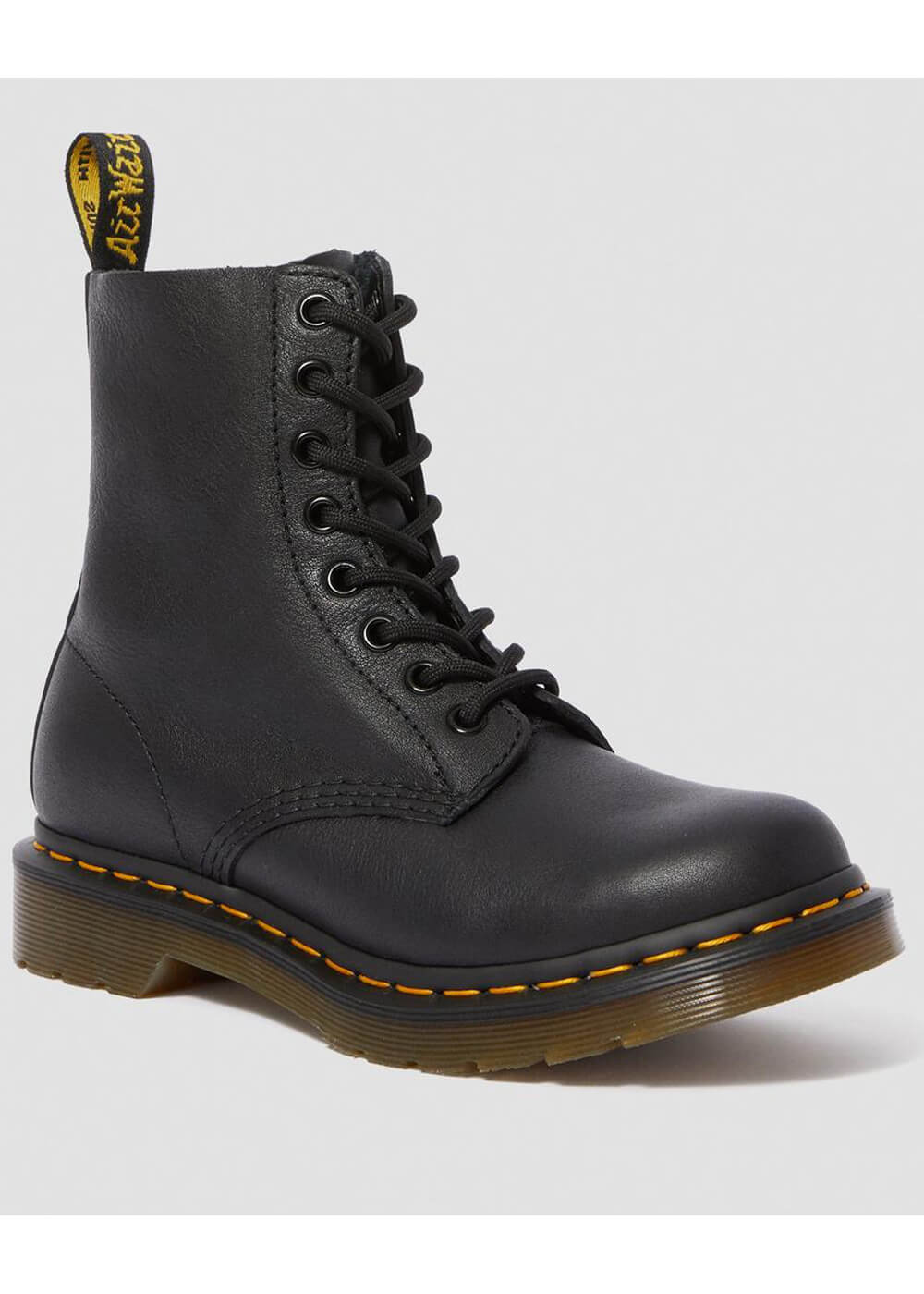 Dr. Martens 1460 Pascal Bottines à Lacets en Cuir Virginia Souple Noires – Image 4