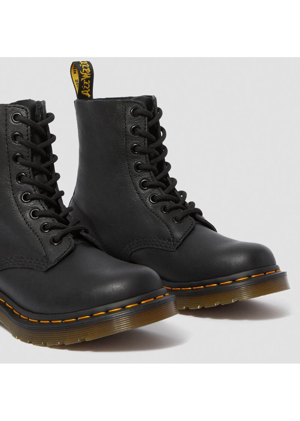 Dr. Martens 1460 Pascal Bottines à Lacets en Cuir Virginia Souple Noires – Image 5