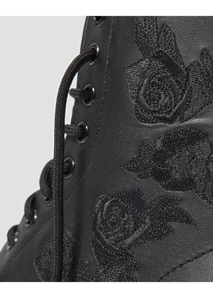 Dr. Martens 1460 Vonda Mono Rose Bottines en Cuir Noires – Image 6