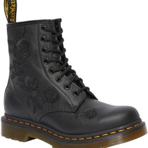 Dr. Martens 1460 Vonda Mono Rose Bottines en Cuir Noires