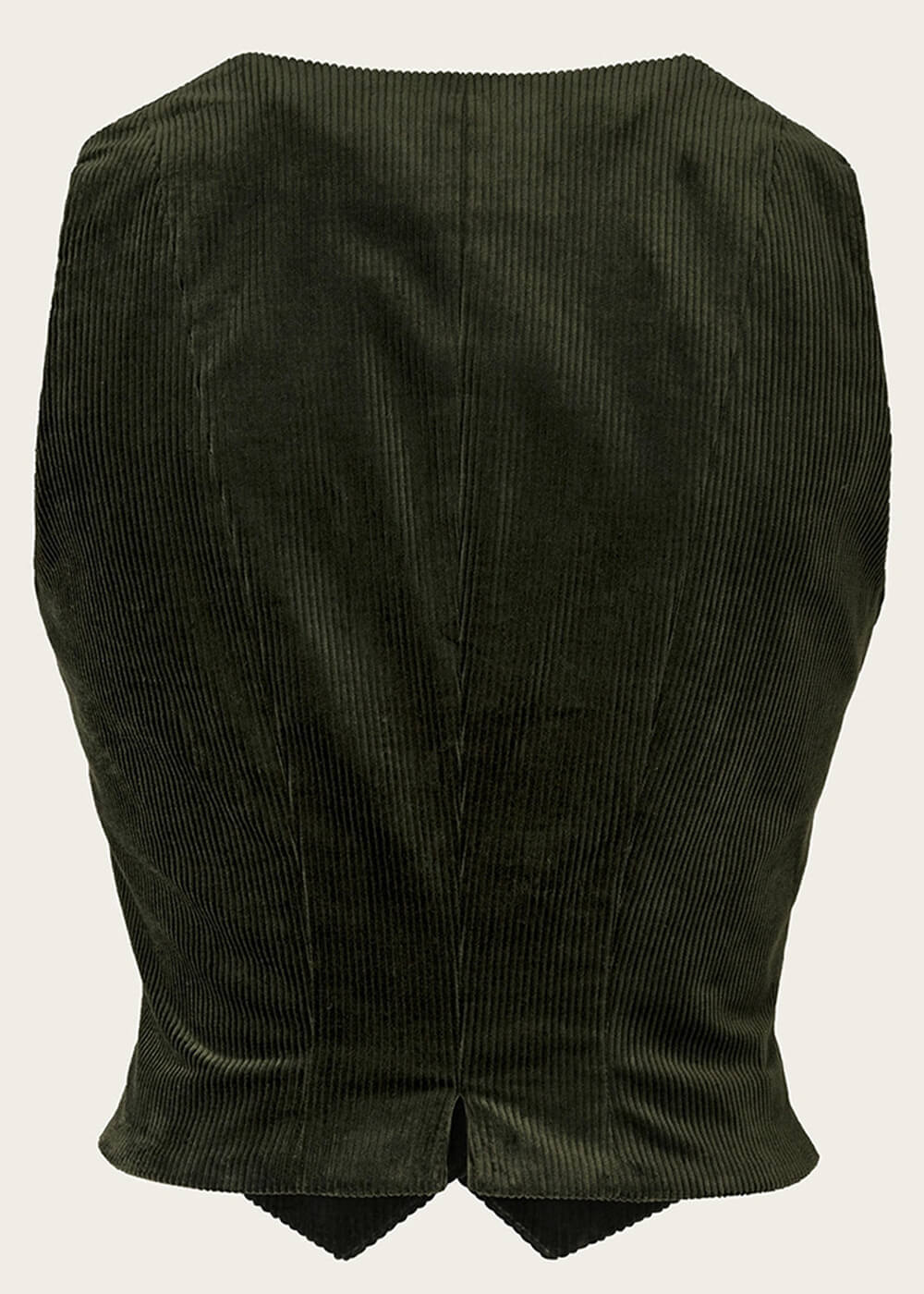 Emmy Design Suit Up Corduroy Gilet Donker Groen – Image 5