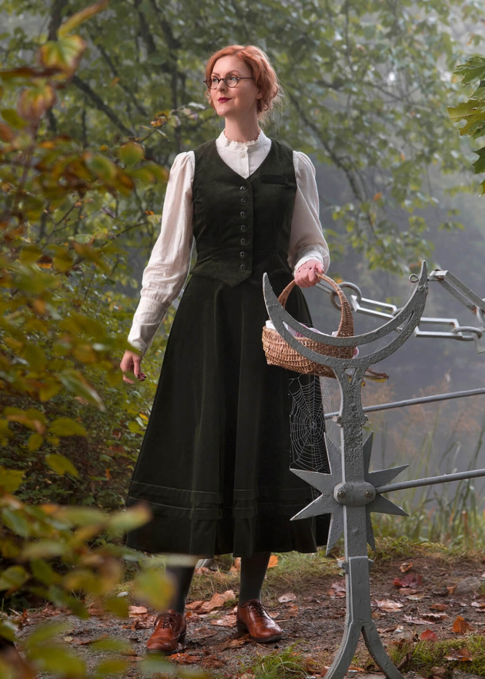 Emmy Design Suit Up Corduroy Gilet Donker Groen – Image 7