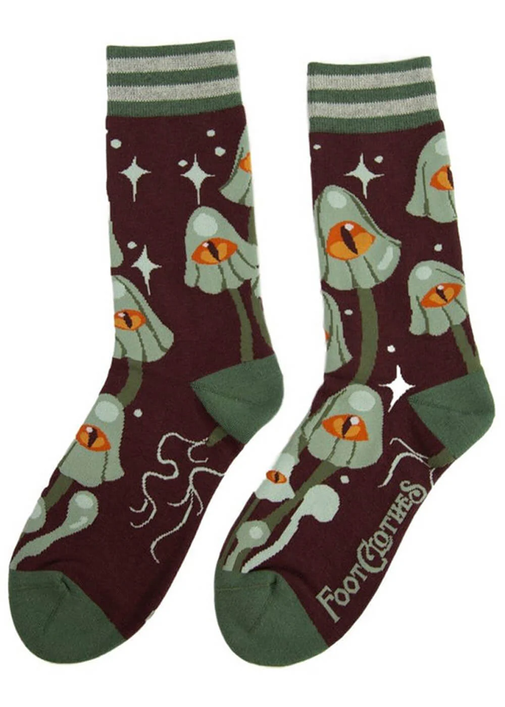 FootClothes Chaussettes Mystiques Champignons Vertes – Image 6