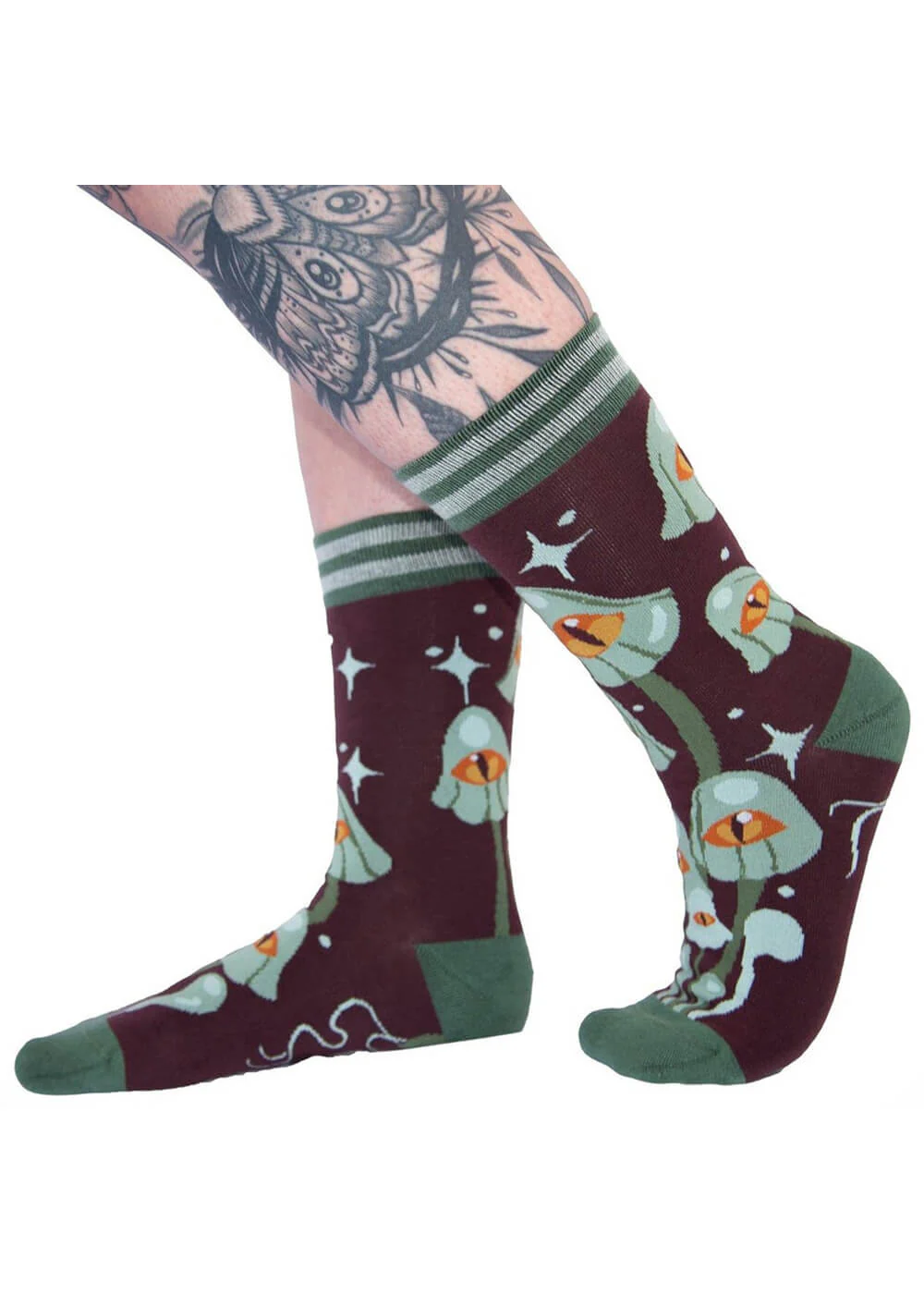 FootClothes Chaussettes Mystiques Champignons Vertes – Image 5